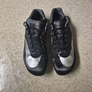 Nike Shoes Mens 8.5 Zoom Rival Sprint Cleats Black Spikes Lace Up DC8753-001 NEW